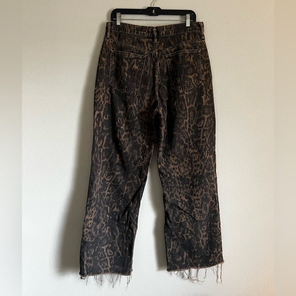 ALL SAINTS Blake High Rise Jeans in Jinx Golden Brown size 30 leopard print - Picture 5 of 7